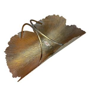 Μεταλλική πιατέλα σφυρήλατη με χερούλια μεσαία