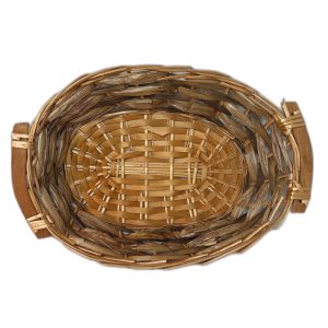 Ψάθινο Καλάθι Οβάλ (3 Φιάλες)